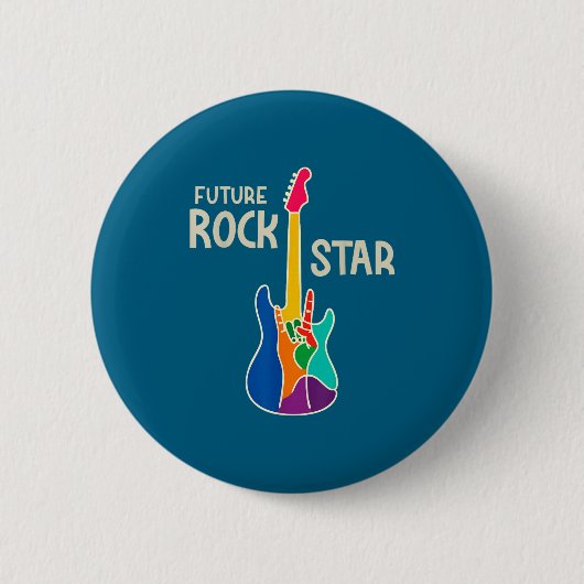 Jungen Future Rock Star Gitarre Hand Button (Vorderseite)