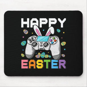 Jungen-Gamer Frohen Ostertag Videospiele Bunny Gam Mousepad