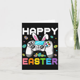 Jungen-Gamer frohen Ostertag Videospiele Hase Gami Karte