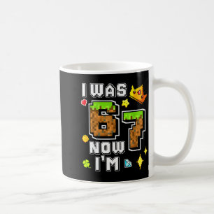 Jungen-Gamer Pixel-Geburtstag war 6 7 Jahre alt Ge Kaffeetasse