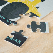 Jungen Geburtstag Bauwagen Blaugelb Puzzle (Seite)