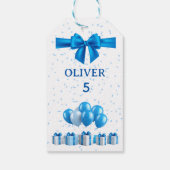 Jungen Geburtstags-Geschenkanhänger - Geschenk & K Geschenkanhänger (Rückseite)