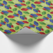 Jungen-Geburtstags-Party - Gebäude-Blöcke Geschenkpapier (Ecke)