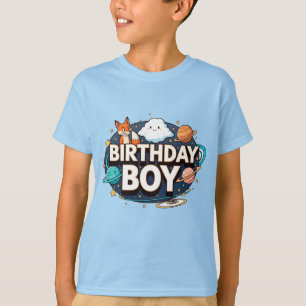 Jungen-Geburtstags-Weltraum-Party T-Shirt