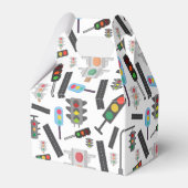 Jungen gekachelte Ampelverkehrswege Geschenkschachtel (Rückseite)