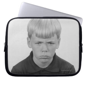 Jungen-Gesichtsausdrücke Laptopschutzhülle