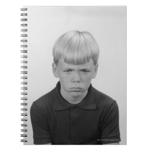 Jungen-Gesichtsausdrücke Notizblock