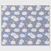 Jungen gestreifter Himmel Geschenkpapier (Flach)