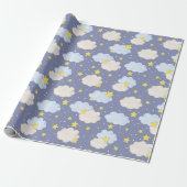 Jungen gestreifter Himmel Geschenkpapier (Ungerollt)