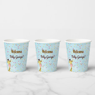 Jungen-Giraffen-Themen-Baby-Party   Pappbecher