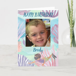 Jungen glücklicher Geburtstag Karte personalisiere