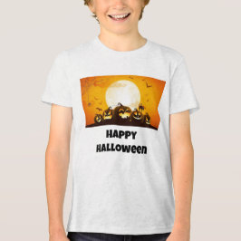 Jungen glückliches Halloween T-Shirt Tri-Blend Shirt
