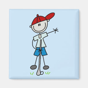 Jungen Golf T-Shirts und Geschenke Magnet