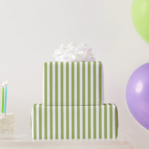 Jungen Grüne Streifen Kinder Geburtstag Geschenkpapier