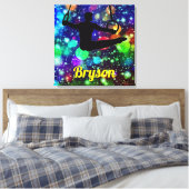 Jungen Gymnastik Rings Leinwand Art mit seinem Nam (Insitu (Schlafzimmer))