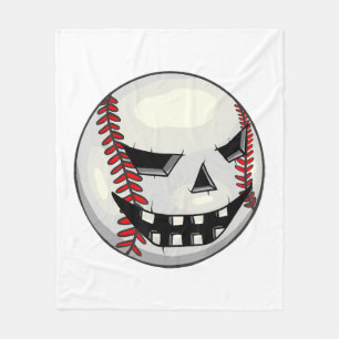 Jungen Halloween Kürbis Baseballspieler Fleecedecke