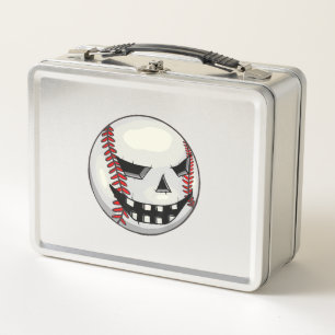 Jungen Halloween Kürbis Baseballspieler Metall Brotdose
