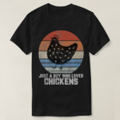 Jungen Hühnchen, Retro-Hühnchen-T-Shirt Boys, Hühn T-Shirt (Design vorne)