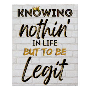 Jungen in da Hood Retro Hip Hop Geburtstag/Baby Du Poster