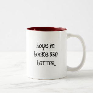Jungen in den Büchern sind besser Zweifarbige Tasse