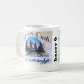 Jungen in der Holz-Tasse Kaffeetasse (Vorderseite Links)