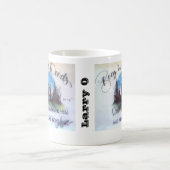 Jungen in der Holz-Tasse Kaffeetasse (Mittel)