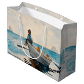 Jungen in einer Geschichte (1880) von Winslow Home Große Geschenktüte (Rückseite Schrägansicht)