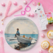 Jungen in einer Geschichte (1880) von Winslow Home Pappteller (Party)