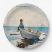 Jungen in einer Geschichte (1880) von Winslow Home Pappteller (Vorderseite)