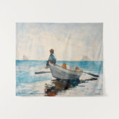 Jungen in einer Geschichte (1880) von Winslow Home Wandteppich (Vorderseite (Horizontal))