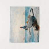 Jungen in einer Geschichte (1880) von Winslow Home Wandteppich (Vorderseite)