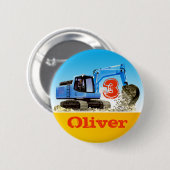 Jungen individueller Name und Alters-Bau-Gräber Button (Vorne & Hinten)