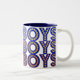 Jungen-Jungen-Jungen Zweifarbige Tasse