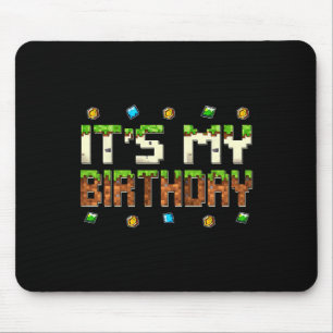 Jungen Kinder Ich habe Geburtstag Videospieler Pix Mousepad