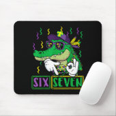 Jungen Kinder Sechs Sieben Alligator 6 7 Mousepad (Mit Mouse)