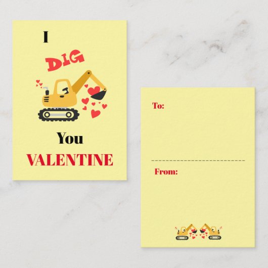 Jungen Klassenzimmer Valentine Cards Mitteilungskarte (Vorne/Hinten)
