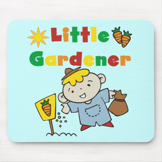 Jungen-kleine Gärtner-T-Shirts und Geschenke Mousepad (Vorne)