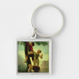 Jungen-Klettern Francisco Jose de Goya y Lucientes Schlüsselanhänger