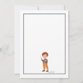 Jungen-Künstler-Einladung Einladung (Rückseite)