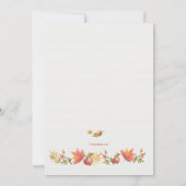 Jungen-Kürbis-Babyparty-Einladung Einladung (Rückseite)