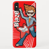 Jungen kurzer Name Rockstar-Kind Case-Mate iPhone Hülle (Rückseite)