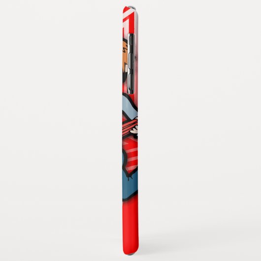 Jungen kurzer Name Rockstar-Kind Case-Mate iPhone Hülle (Hinten/Links)