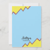 Jungen-Laser-Umbau-Party Einladungen (Rückseite)