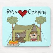 Jungen-Liebe-Camping Mousepad (Vorne)