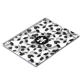 Jungen Mädchen Fußball Muster Sport Notizblock (Linke Seite)