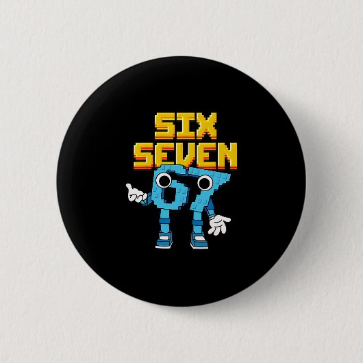 Jungen Mädchen Kinder Italien Brainrot Meme 67 Sec Button (Vorderseite)