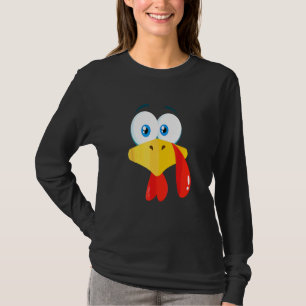 Jungen Mädchen Kinder Thanksgiving-Trott Truthahn- T-Shirt