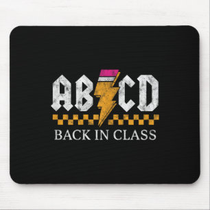 Jungen Mädchen Lehrer Rocken Wieder Zur Schule Abc Mousepad