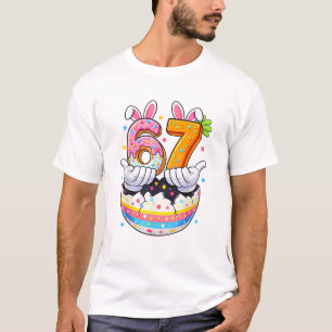 Jungen Mädchen Ostern Eier Lustiger Hase Sechs Sie T-Shirt