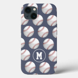 Jungen Mädchen Sportbasebball Softballs mit Monogr Case-Mate iPhone Hülle